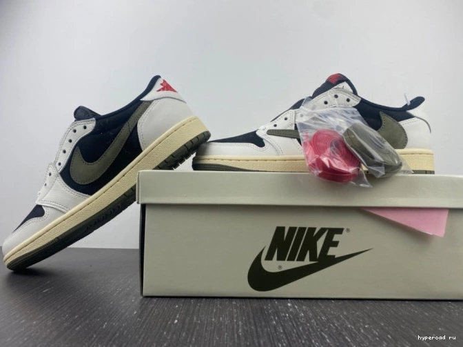 Olive x Scott Jordan Travis DZ4137-106 Air Retro Low Jordan 1 Air OG 0619
